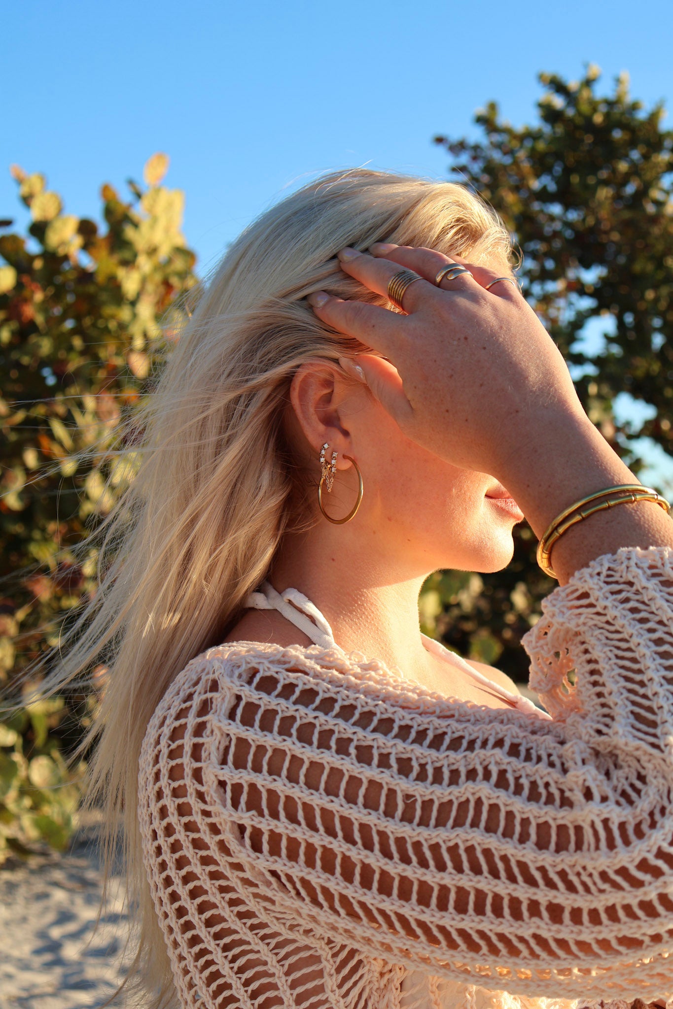 GWoram Designs Everyday Gold Hoop Earrings