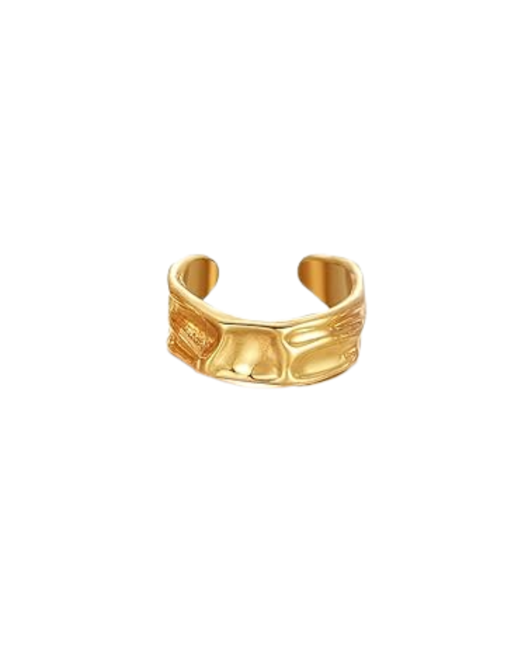 GWoram Designs Gold Adjustable Molten Ring