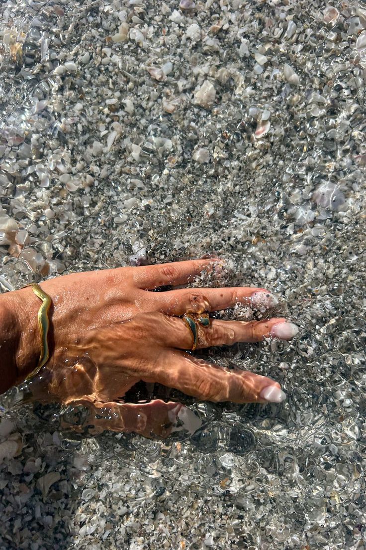 GWoram Designs Gold Chunky Wave Bangle Bracelet