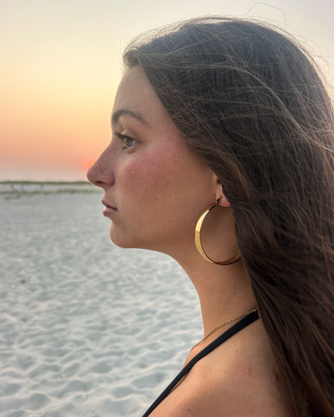 GWoram Designs Gold Plated Stainless Steel Hoop Earrings