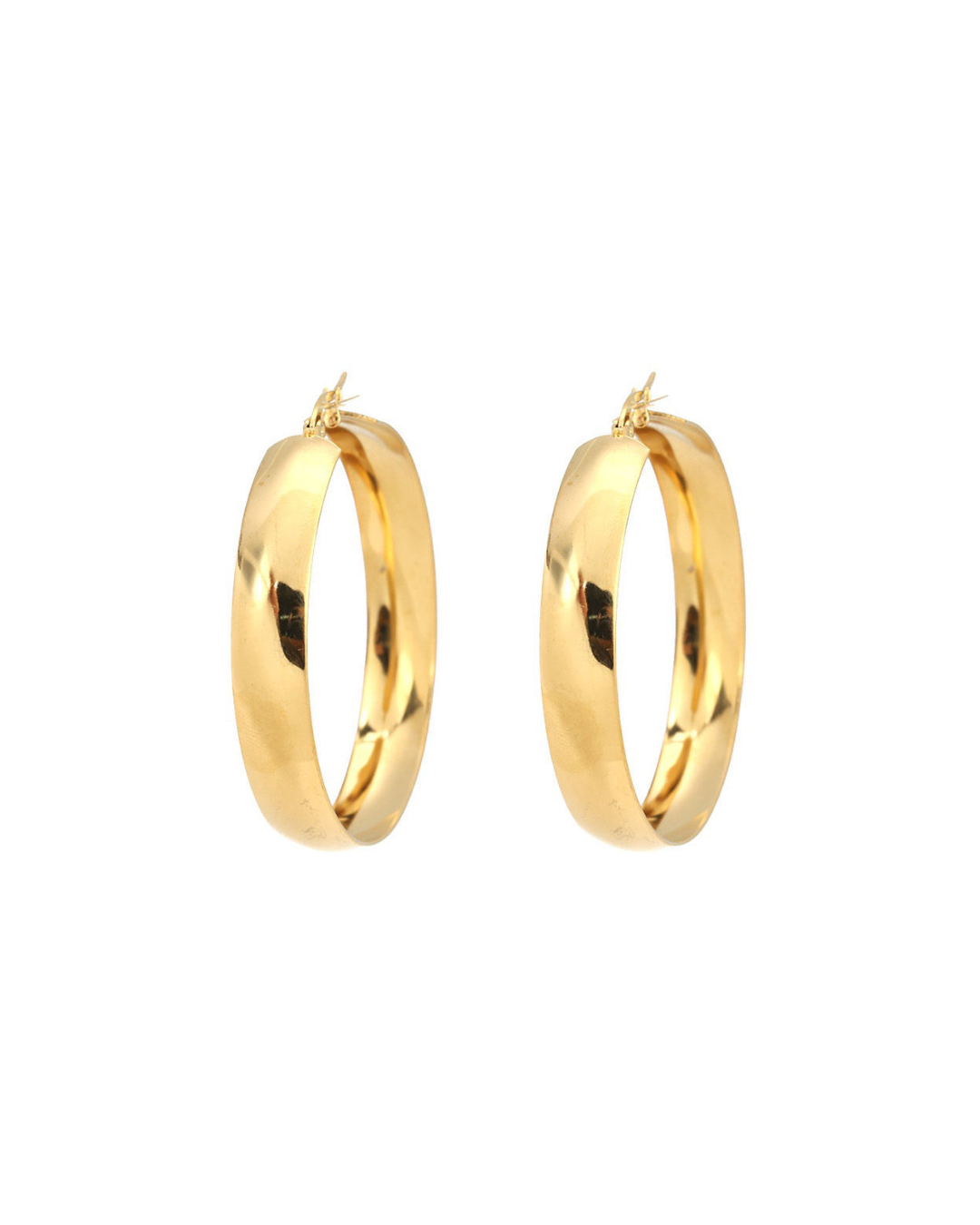 GWoram Designs Gold Plated Stainless Steel Hoop Earrings