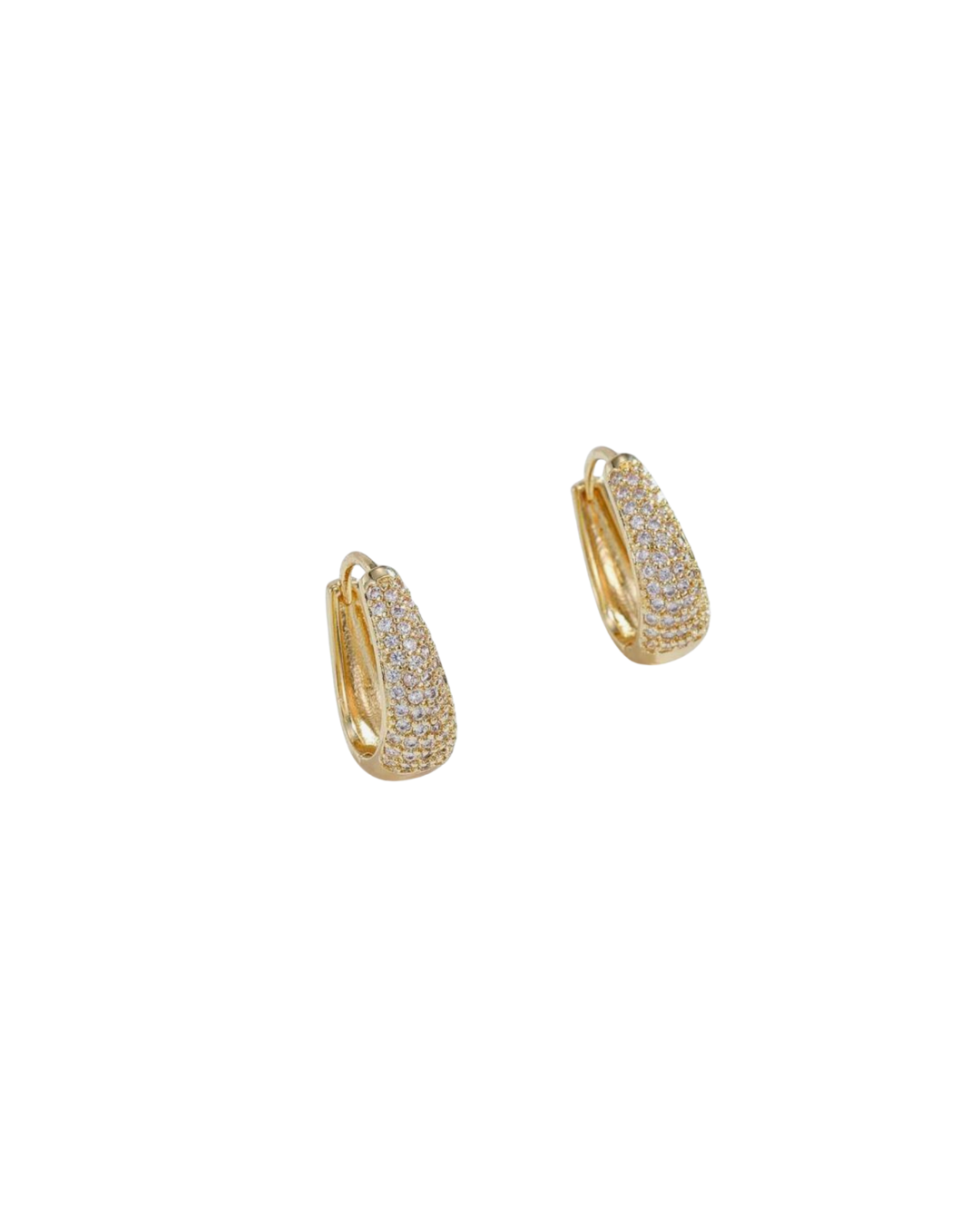 GWoram Designs Rhinestone Hoop Earrings