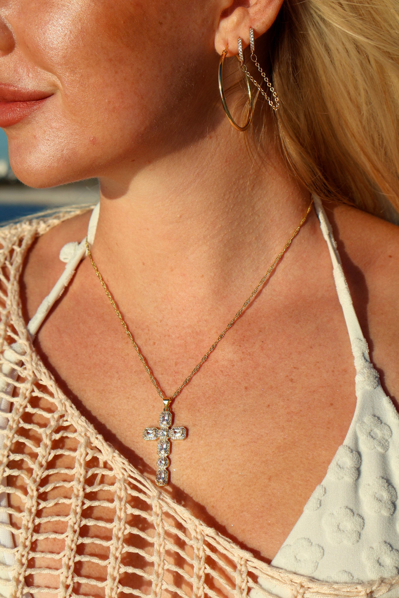 GWoram Designs Serene Cross Necklace