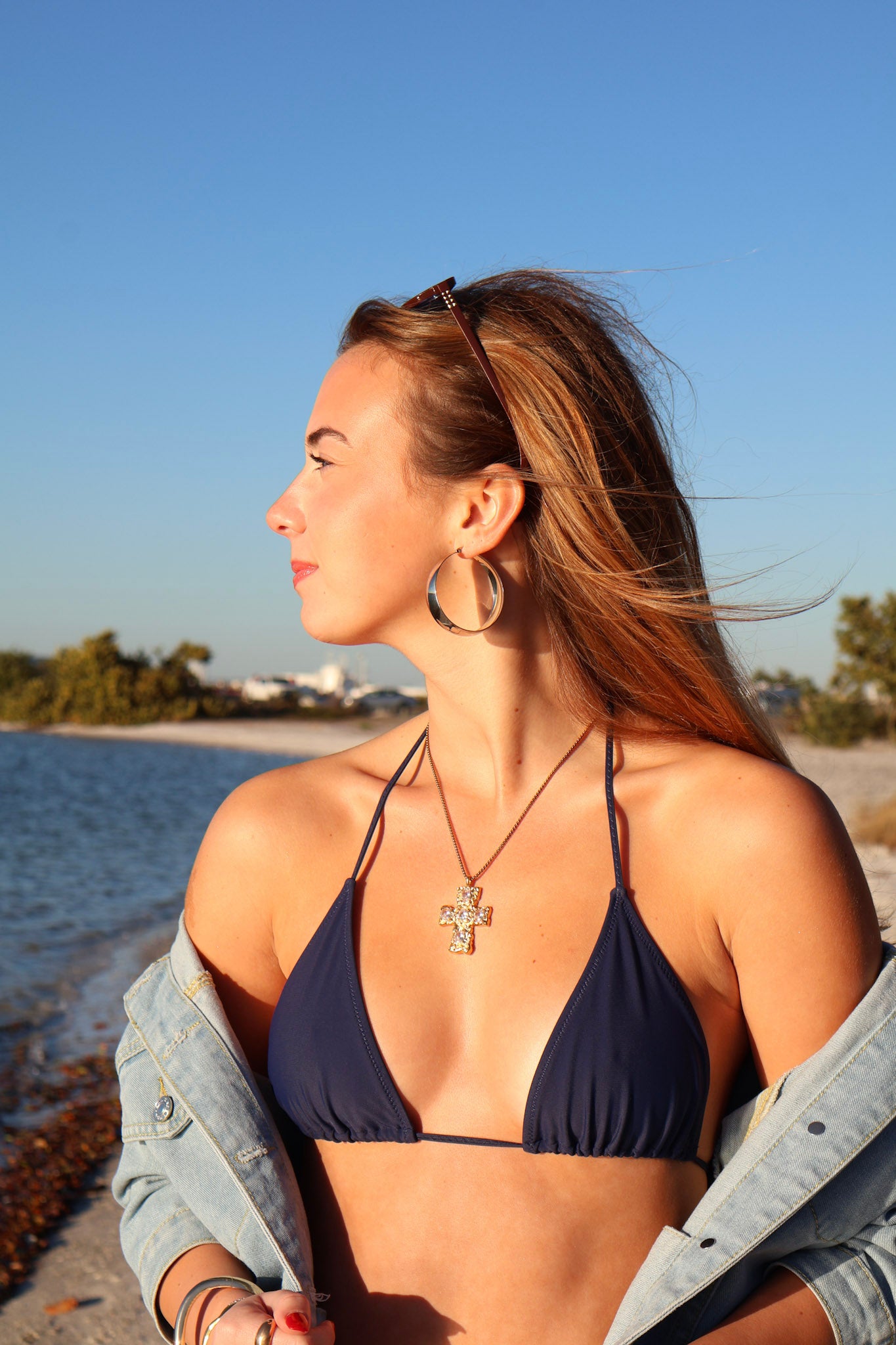 GWoram Designs Silver Plated Stainless Steel Hoop Earrings