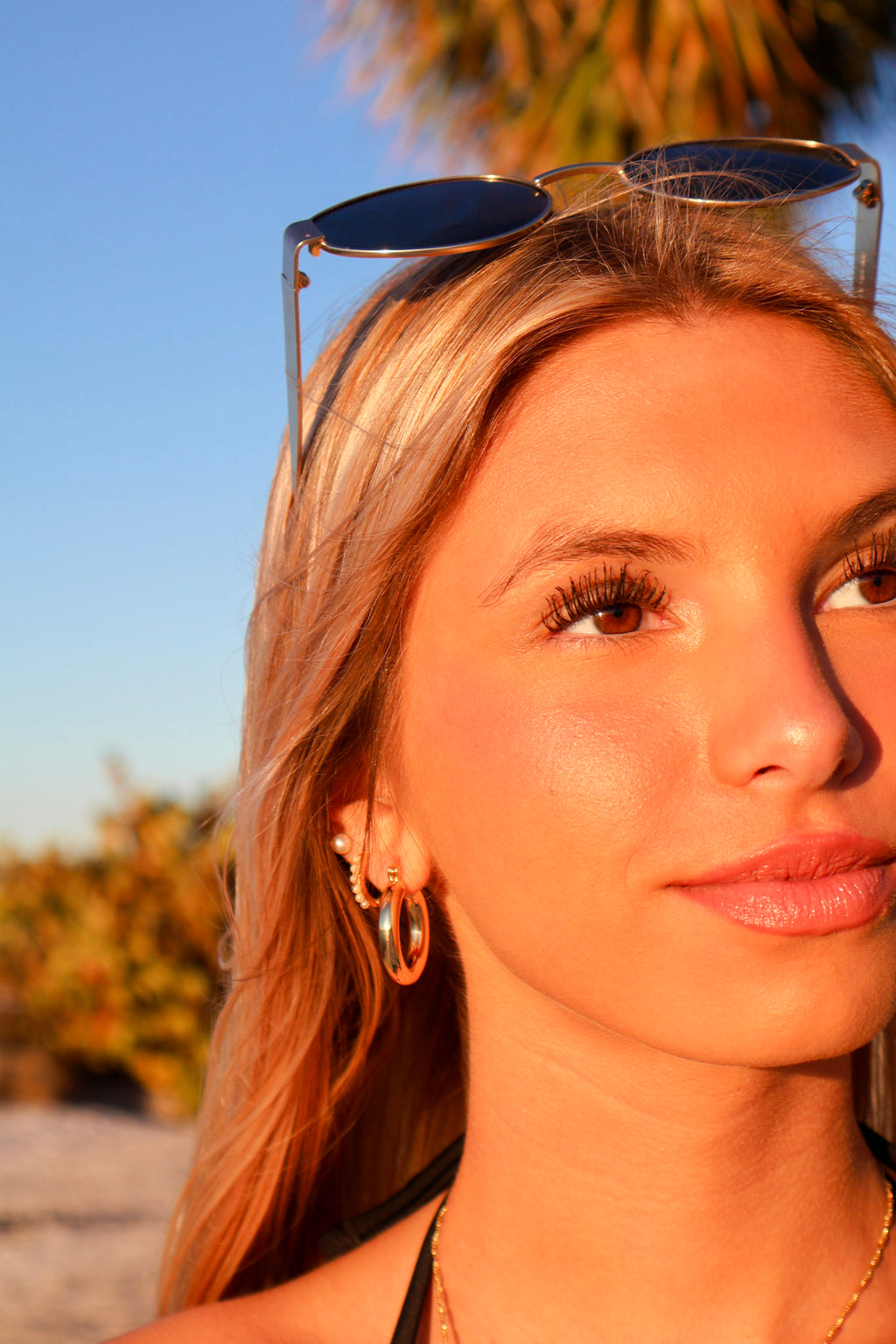 GWoram Designs Small Gold Chunky Gold Hoops