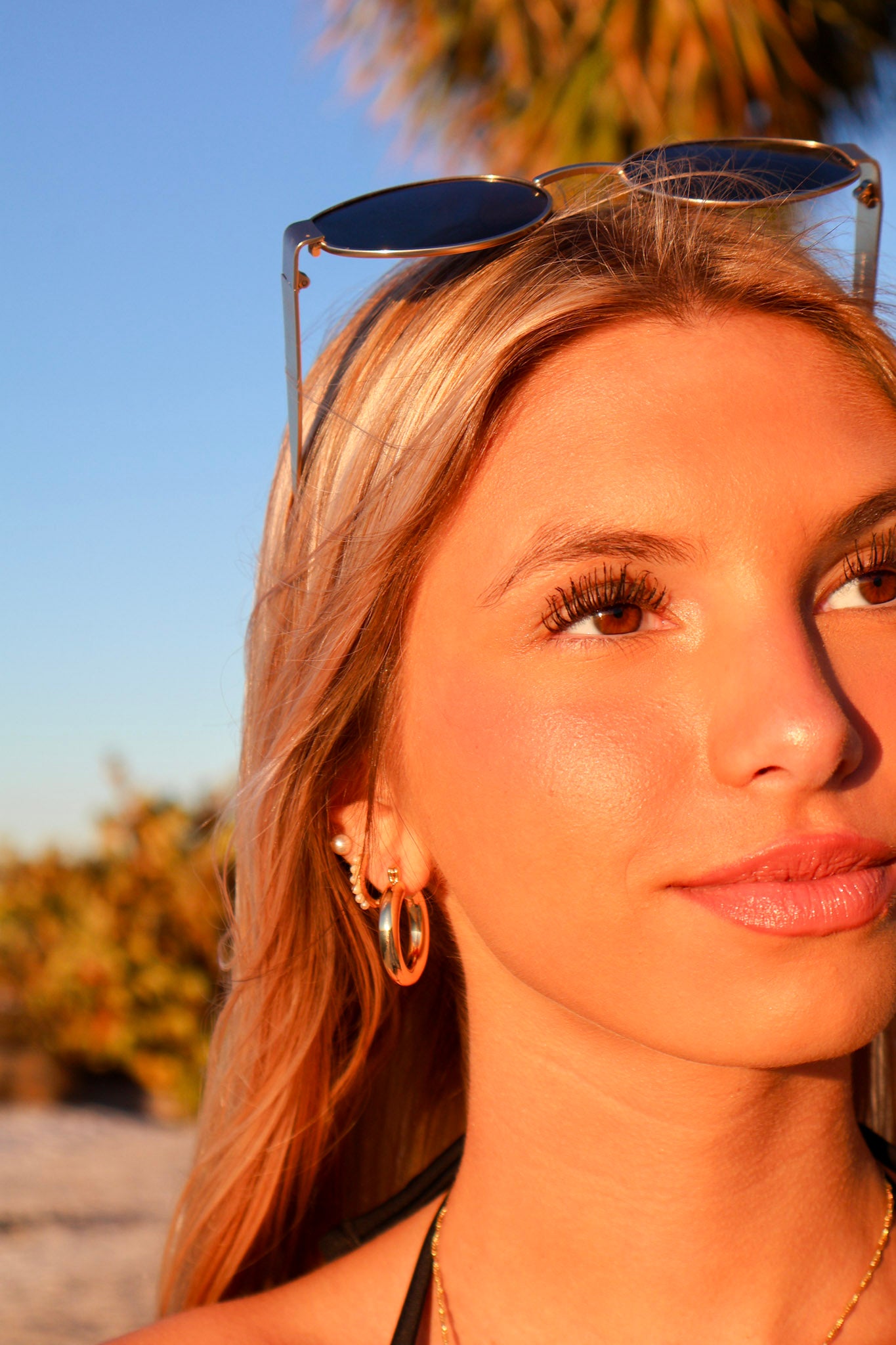 GWoram Designs Small Gold Chunky Gold Hoops