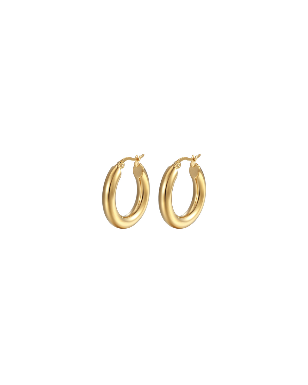 GWoram Designs Small Gold Chunky Gold Hoops