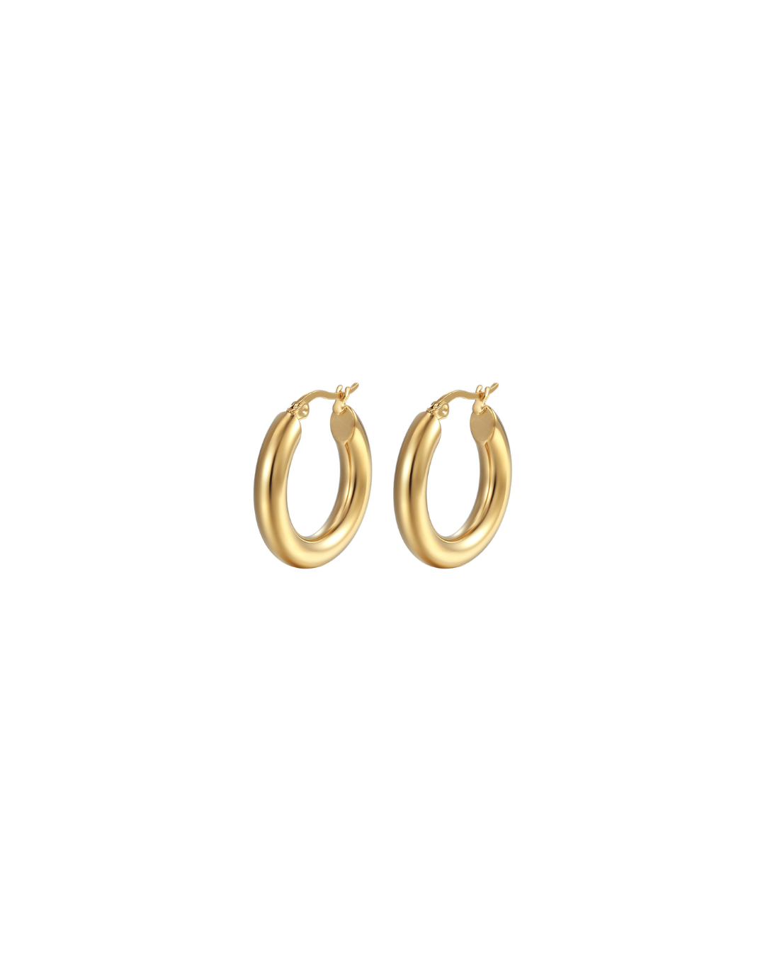 GWoram Designs Small Gold Chunky Gold Hoops