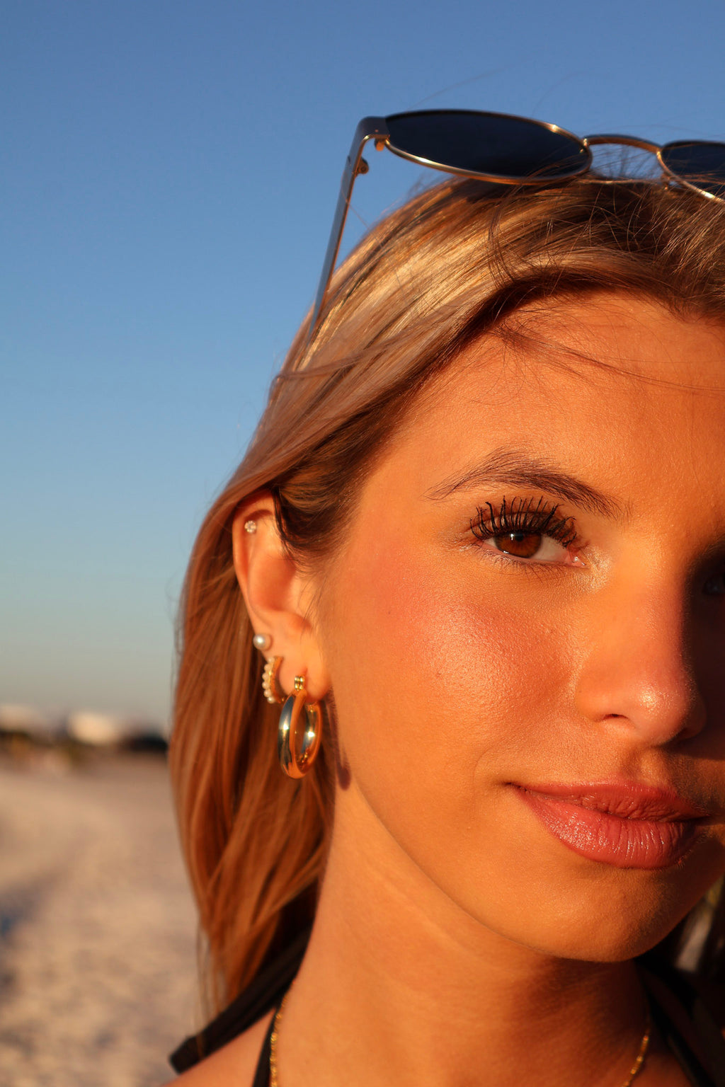 GWoram Designs Small Gold Chunky Gold Hoops